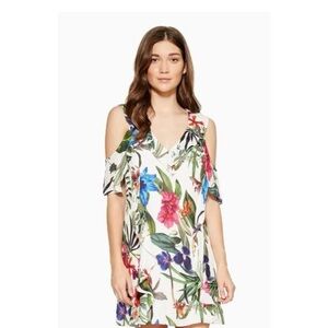 White / Pink / Purple / Green Floral 🌸🌺🌷 sundress ☀️ by Parker Size XS/S